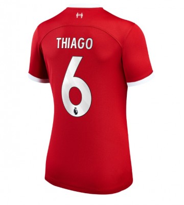 Liverpool Thiago Alcantara #6 Replika Hjemmebanetrøje Dame 2023-24 Kortærmet